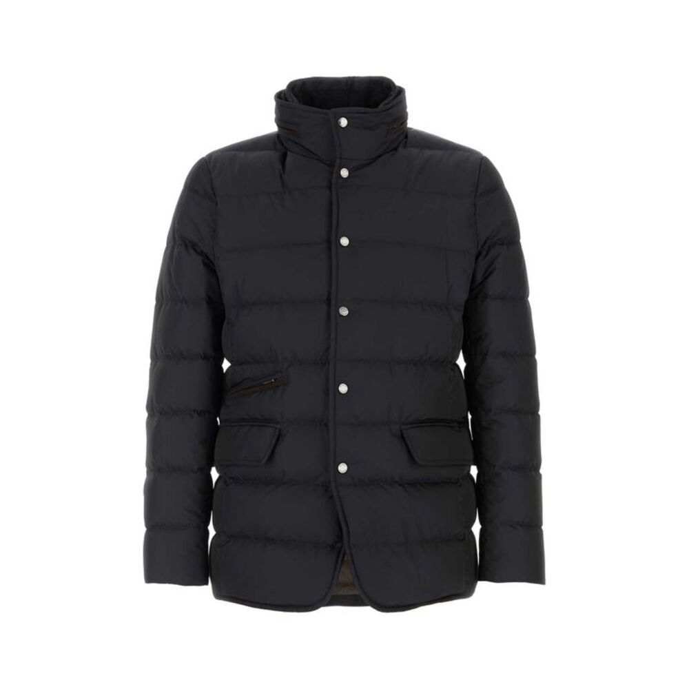 Moorer Men Navy Blue Polyester Blend Ilvo Down Jacket